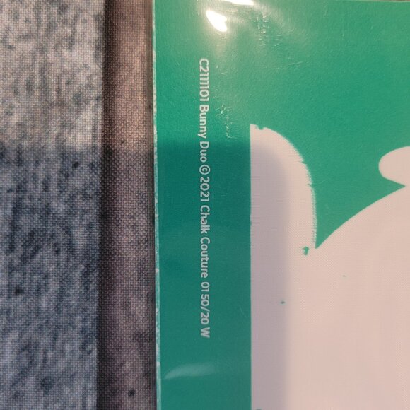 Bunny Duo ~ Reuseable silk screen stencil 12 x 18 - Picture 2 of 2